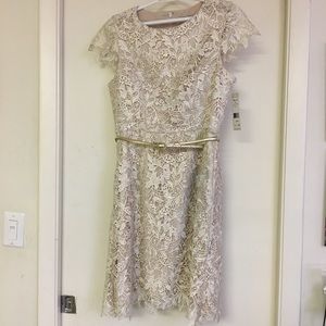 Eliza J wedding lace dress with belt